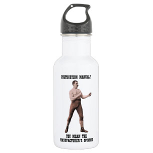 Bouteille D'eau En Acier Inoxydable Excessivement un homme viril véritable