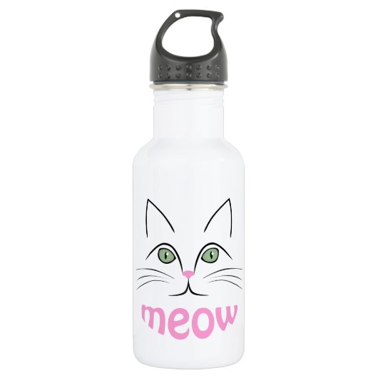 Bouteille D'eau En Acier Inoxydable Face de chat (Devant)