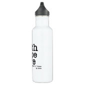 Bouteille D'eau En Acier Inoxydable Faith Hope Love Bottle (Droite)