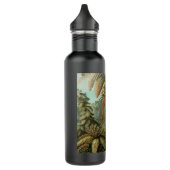 Bouteille D'eau En Acier Inoxydable Ferns Palm Tree Antiquité Botanique Ferns Art (Gauche)