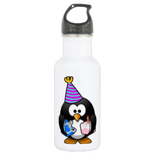 Bouteille D'eau En Acier Inoxydable Fête du Pingouin