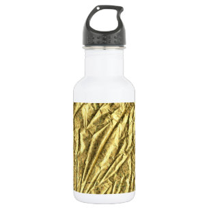 Bouteille D'eau En Acier Inoxydable Feuille d'or brillante