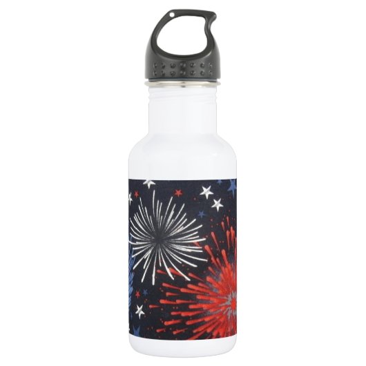 Bouteille D'eau En Acier Inoxydable Feux (Devant)