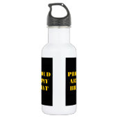 Bouteille D'eau En Acier Inoxydable Fier Brat de l'Armée (Dos)