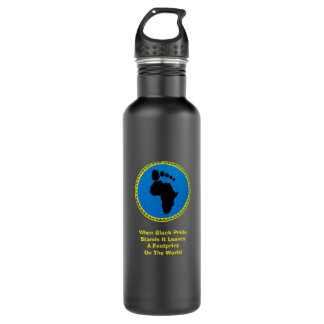 Bouteille D'eau En Acier Inoxydable Fierté noire
