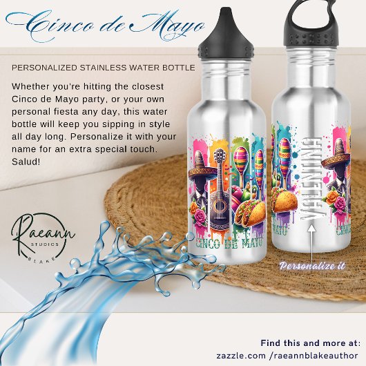 Bouteille d'eau en acier inoxydable Fiesta Cinco d