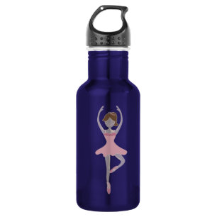 Bouteille D'eau En Acier Inoxydable Fille Ballerine Rose