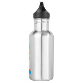 Bouteille D'eau En Acier Inoxydable Fille de yoga dans le bleu (Droite)