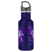 Bouteille D'eau En Acier Inoxydable FiShY (violet) (Dos)