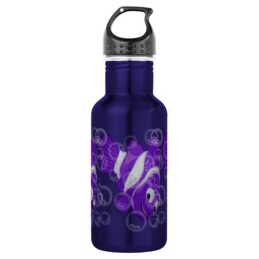 Bouteille D'eau En Acier Inoxydable FiShY (violet) (Devant)