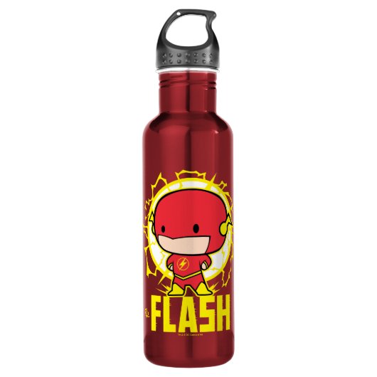 Bouteille D'eau En Acier Inoxydable Flash Chibi Avec Électricité (Devant)