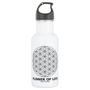 Bouteille D'eau En Acier Inoxydable Fleur de la vie (la géométrie sacrée)