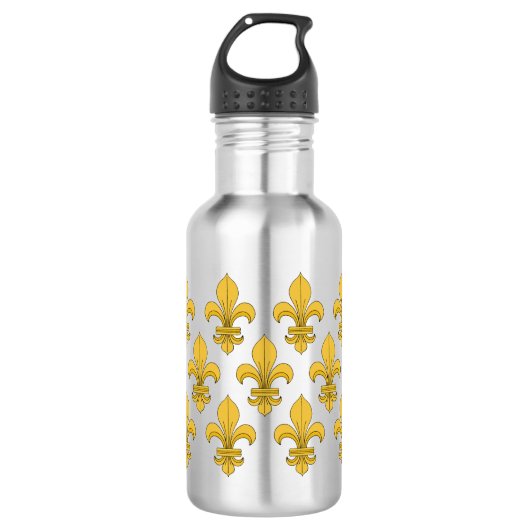 Bouteille D'eau En Acier Inoxydable Fleur de lis (Devant)