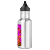 BOUTEILLE D'EAU EN ACIER INOXYDABLE FLEURS (Droite)