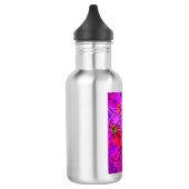 BOUTEILLE D'EAU EN ACIER INOXYDABLE FLEURS (Gauche)
