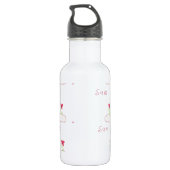 BOUTEILLE D'EAU EN ACIER INOXYDABLE FLEURS (Dos)