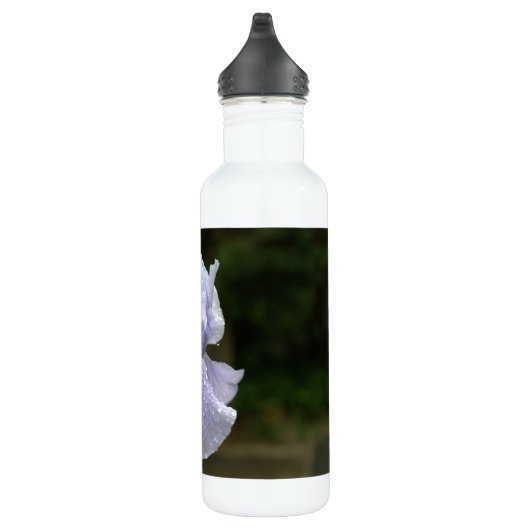 Bouteille D'eau En Acier Inoxydable Floral d'Iris bleu (Droite)