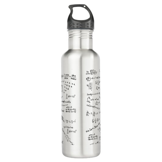 Bouteille D'eau En Acier Inoxydable Formules Mathématiques Et Numéros (Dos)