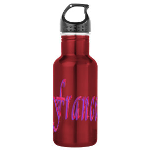 Bouteille D'eau En Acier Inoxydable Frances, Logo Nom,