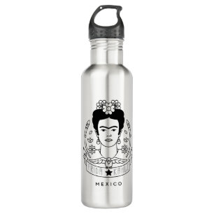 Bouteille D'eau En Acier Inoxydable Frida Kahlo   Heroína