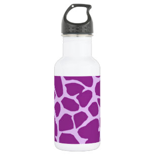Bouteille D'eau En Acier Inoxydable Giraffe violette