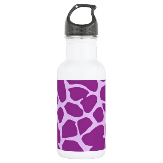 Bouteille D'eau En Acier Inoxydable Giraffe violette (Devant)