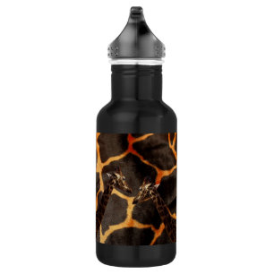 Bouteille D'eau En Acier Inoxydable "Giraffes exotiques : sur une toile à motifs de gi