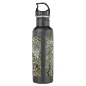 Bouteille D'eau En Acier Inoxydable Glace glaciaire Texture nature Abstraite (Dos)