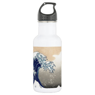 Bouteille D'eau En Acier Inoxydable Grande vague Kanagawa peinture japonaise
