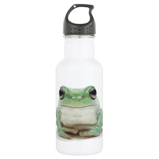 Bouteille D'eau En Acier Inoxydable Grenouille mignonne 32 onces (Devant)