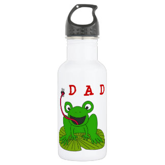 Bouteille D'eau En Acier Inoxydable Grenouille papa sur Lillyput