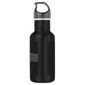 Bouteille D'eau En Acier Inoxydable Guitare noire (Dos)