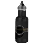 Bouteille D'eau En Acier Inoxydable Guitare noire (Droite)