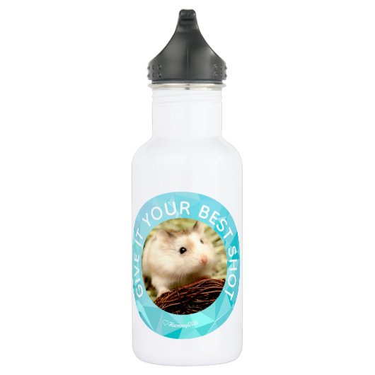 Bouteille D'eau En Acier Inoxydable Hammyville - Hamster mignon Customisé votre propre (Droite)