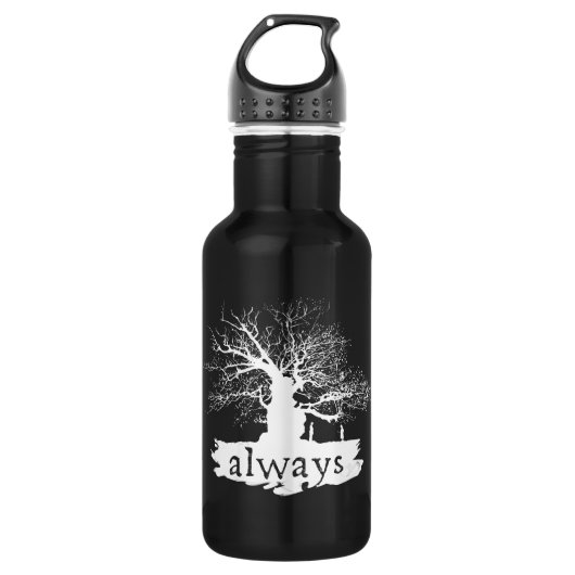 Bouteille D'eau En Acier Inoxydable Harry Potter | Always Quote Silhouette (Devant)