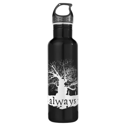 Bouteille D'eau En Acier Inoxydable Harry Potter | Always Quote Silhouette (Devant)