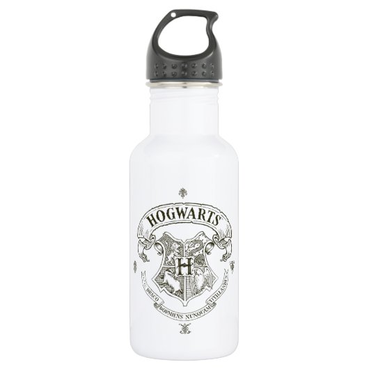 Bouteille D'eau En Acier Inoxydable Harry Potter | Hogwarts Banner Crest (Devant)