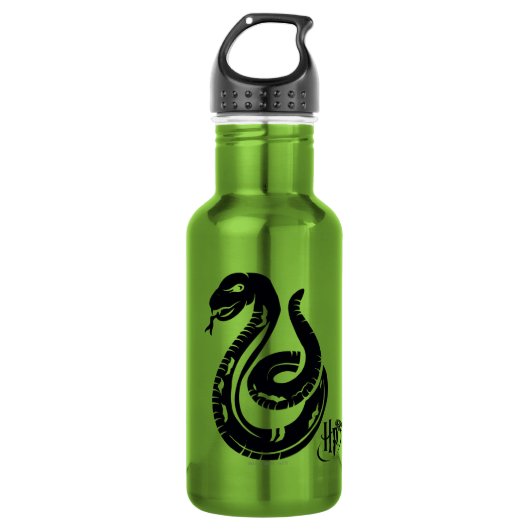 Bouteille D'eau En Acier Inoxydable Harry Potter | Slytherin Snake Icon (Devant)