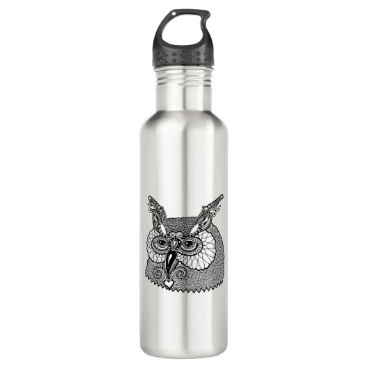 Bouteille D'eau En Acier Inoxydable Hibou Zendoodle principal (Devant)
