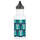 Bouteille D'eau En Acier Inoxydable Hiboux, hiboux, hiboux ! - Bleu (Droite)