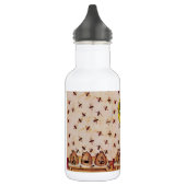 Bouteille D'eau En Acier Inoxydable HONEY BEE, BEEKEEPER, Gemstone Monogramme (Gauche)