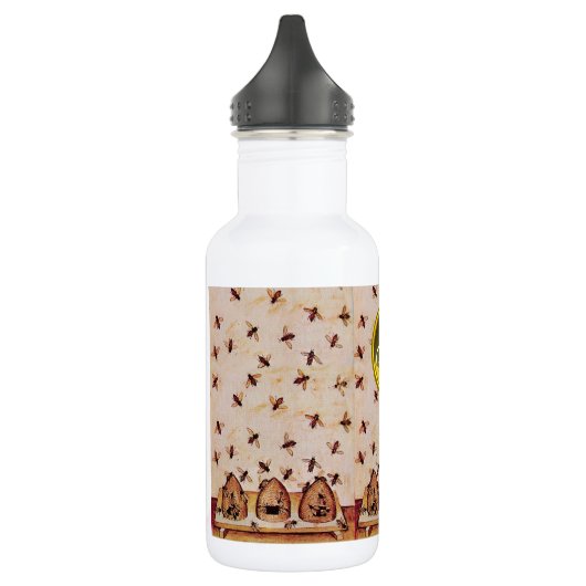 Bouteille D'eau En Acier Inoxydable HONEY BEE, BEEKEEPER, Gemstone Monogramme (Gauche)