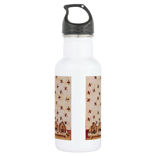 Bouteille D'eau En Acier Inoxydable HONEY BEE, BEEKEEPER, Gemstone Monogramme (Dos)