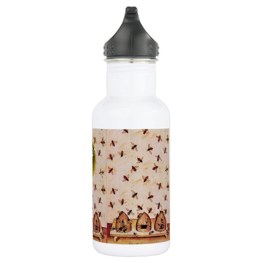 Bouteille D'eau En Acier Inoxydable HONEY BEE, BEEKEEPER, Gemstone Monogramme (Droite)