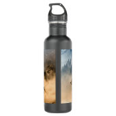 Bouteille D'eau En Acier Inoxydable Howling Wolves (Dos)