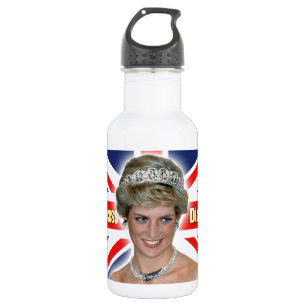 Bouteille D'eau En Acier Inoxydable HRH Princesse Diana Stunning !