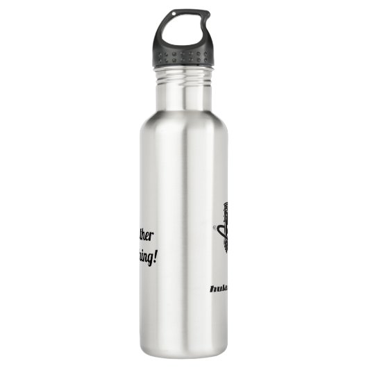 Bouteille d'eau en acier inoxydable HulaMan (Devant)