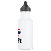 Bouteille D'eau En Acier Inoxydable I Heart (Amour) Baht (Droite)