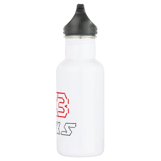 Bouteille D'eau En Acier Inoxydable I Heart Geek ASCII ART (Droite)