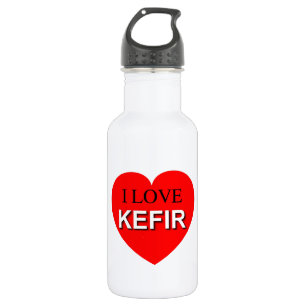 Bouteille D'eau En Acier Inoxydable I Love Kefir